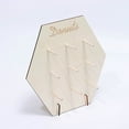 thumbnail image 5 of BalsaCircle 13" Natural Hexagon Wood Board Donut Holders Dessert Wall Display Stand Party Decorations, 5 of 8