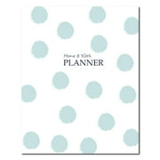 Kahootie Co Home and Work Planner, 8x10", Monthly/Weekly, Teal Polka Dot