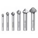 thumbnail image 1 of Desiderio 6 piezas HSS 6542 Avellanador Avellanador 90° Avellanador Avellanador Avellanador Brocas helicoidales Cortador de desbarbado cilíndrico para madera Metal PVC Máquina herramienta, 1 of 5
