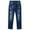 Deep Blue-2479, variant on KIDSCOOL SPACE Big Boys Jeans,Elastic Band Inside Ripped Slim Fit Denim Pants,Deep Blue,8-9 Years