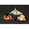thumbnail image 2 of Mini Platitos Estilo Hoja Para Postres y Bocadillos. De plástico con aspecto cristal.-Desechables para fiestas. Exquisite Table Platito hoja/32 pz, 2 of 2