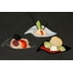thumbnail image 2 of Mini Platitos Estilo Hoja Para Postres y Bocadillos. De plástico con aspecto cristal.-Desechables para fiestas. Exquisite Table Platito hoja/32 pz, 2 of 2