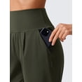 thumbnail image 4 of Pantalones de yoga CRZ YOGA Butterlift Ankle para mujer, color verde oliva, 4 of 4