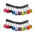 thumbnail image 1 of Flmtop Dice Stud Earring Beautiful Mini Sturdy Dice Shaped Lip Studs for Dressing Room, 1 of 10