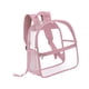 thumbnail image 5 of Mochila de PVC transparente, mochila transparente, impermeable, resistente, para uso diario, mochila informal. Bolsillo delantero rosa., 5 of 9