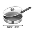 thumbnail image 2 of SIfdSeng Honeycomb Nonstick Stainless Steel Skillet Frying Pan with Even Heat Distribution for Cooking, 2 of 2