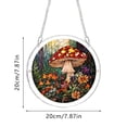 thumbnail image 3 of Iridescent Mushroom Acrylic Puzzle Suncatcher DIY Assembly Color Refraction Hanging Ornament Window Wall Decor Gift for Home Bedroom Balcony,B, 3 of 6
