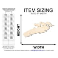 thumbnail image 2 of Unfinished Wood Bobsled Team Shape 20" / 1/8", 2 of 3