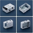 thumbnail image 5 of 4 Pieces Blind Brackets 2 Inch Low Profile Box Mounting Bracket For Headrail (white), 5 of 5