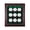 Cherry, variant on 9 Baseball Cabinet Style Display Case, Black
