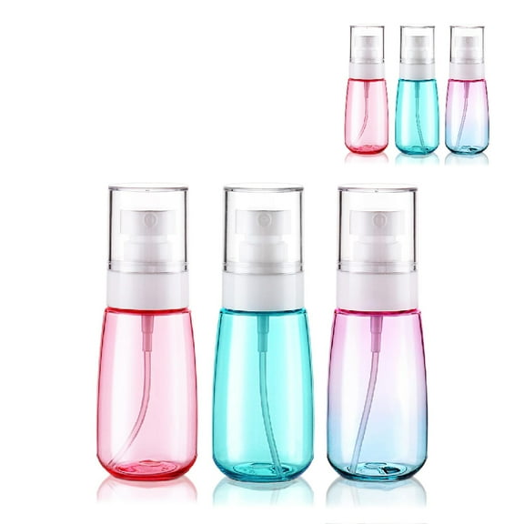 Hethyo Refillable Leak-proof Plastic Travel Mist Spray Bottle/Toner Clean Dispenser Bottle -6PCS 60ml (3 colors)