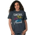 thumbnail image 3 of Control Freak Nerd Video Gaming Gamer Plus Size Crewneck Graphic Tee Shirt Brisco Brands 2X, 3 of 4