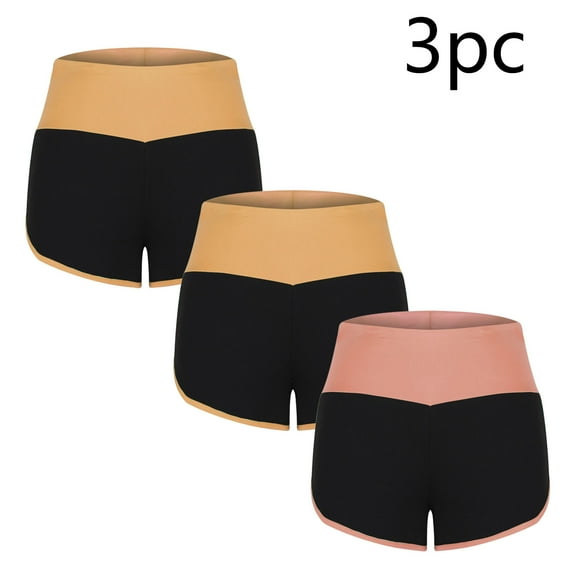 Aloohaidyvio 3 Pack Shorts for Women,Women's Cotton Yoga Dance Short Pants Dolphin Shorts Summer Athletic Cycling Hiking Sports Shorts