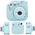 thumbnail image 2 of Bag Compatible With Instax Mini 9 / Mini 8 8+ Instant Camera Made Of Soft Synthetic Leather With Shoulder Strap And Bag (Brown), 2 of 6