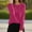 Hot Pink, variant on DuoJiaJ Sweaters for Women Fall Pullover Lightweight Long Sleeve Crewneck Cozy Knit Blouses Light Sweaters for Women Black L
