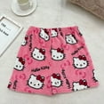ZRB Kawaii Sanrio Hello Kitty Pajama Pants Cute Flannel Ladies Cartoon