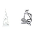 thumbnail image 1 of Figura Abstracta De Resina Con Forma De Llama De Fuego, Escultura Moderna, Artesanía Para Mesa, Sala De Estar, Estantería De Oficina, Estantería De Patio, Adorno De Regalo, 1 of 8