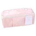 thumbnail image 1 of Pencil Bag Large Capacity Pen Ruler Case INS Office School Travel Style Fashion Student Teacher Container Decoration Holder Home School Pink, 1 of 9