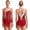 Burgundy, variant on Women's Sparkly Rhinestone Sleeveless Figure Skating Dance Dress Lyrical Ballet Leotard Dancewear Burgundy S
