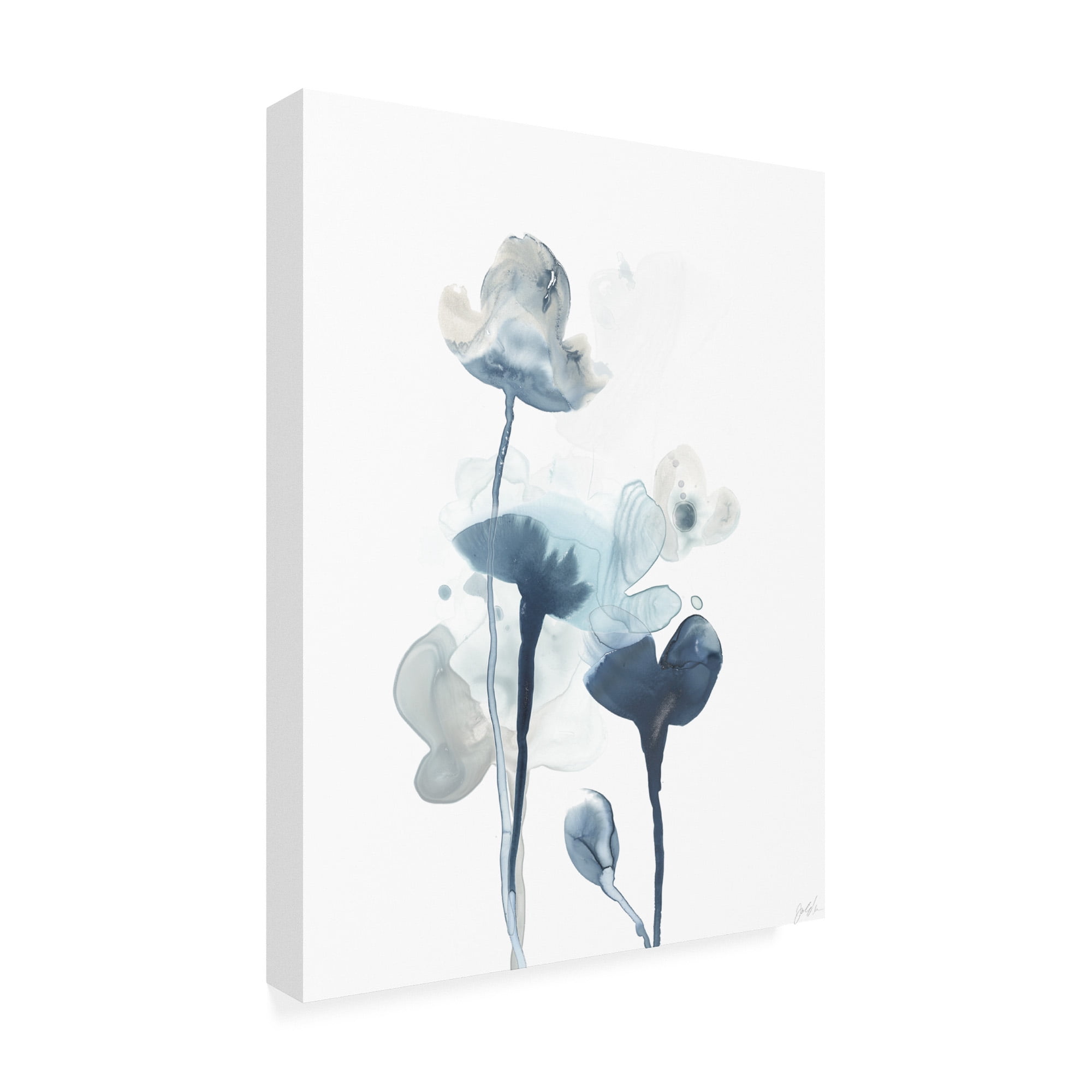 Trademark Fine Art 'Midnight Blossoms IV' Canvas Art by June Erica Vess