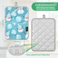thumbnail image 3 of ALAZA Christmas Snowman Pot Holders Set of 2 Heat Resistant Kitchen Oven Mitts, 3 of 7