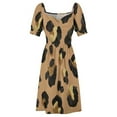 thumbnail image 5 of 2024 Leopard Print – Neutral & Gold Palette Dress women evening dress evening dress Summer women's clothing, 5 of 7
