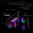 thumbnail image 2 of Case Redragon Wheeljack Negro con Ventiladores RGB, 2 of 6
