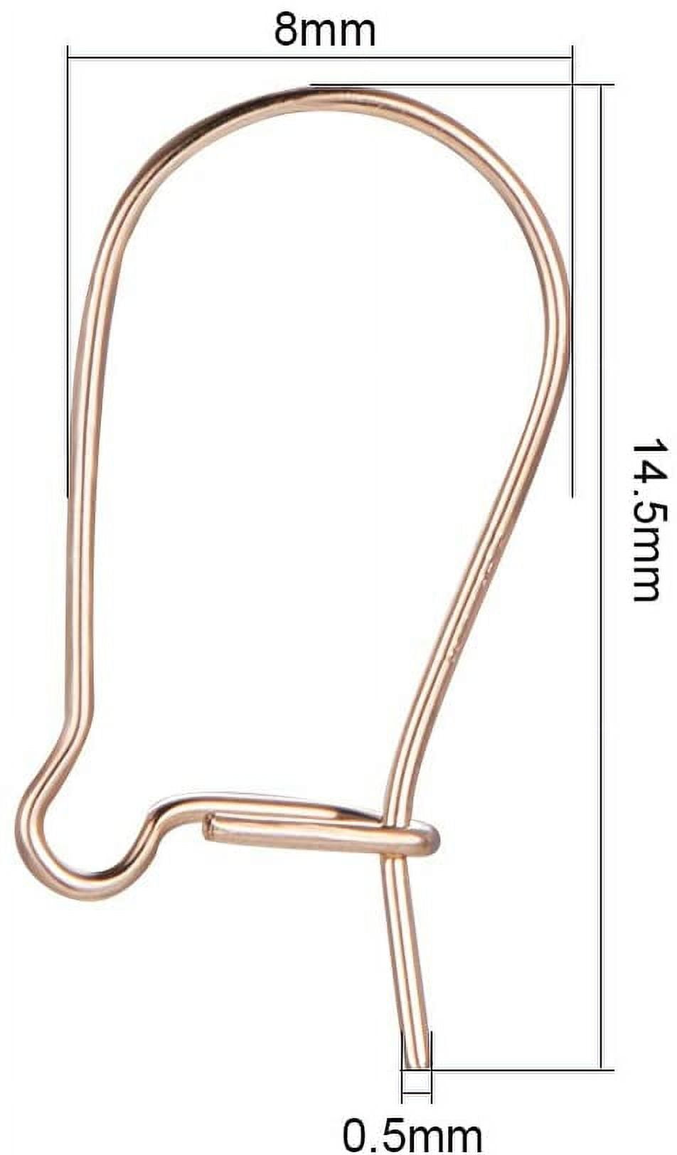 2 PCS 14K Gold Filled Leverback Earring Hooks 17x11mm Secure Ear Wire Findings for DIY Jewelry Making Dangle Earrings Handmade Earrings Gold for diy making