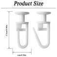 thumbnail image 5 of AOOOWER 50Pcs Quiet Curtain Track Carriers Gliders Hook for Heavy Drapes Hanging Hook, 5 of 8