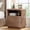 2-Drawer, variant on Alohappy 19.6" Thickened Nightstand Set of 2, 3 Drawer Bedside Table, Wooden End Table w/Storage, Modern Curved Profile Design, Mid Century Night Stand for Bedroom, Living Room, Dark Walnut