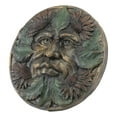 thumbnail image 2 of Ebros Summer Season Bronzed Blooming Floral Foliage Celtic Greenman Wall Decor, 2 of 8