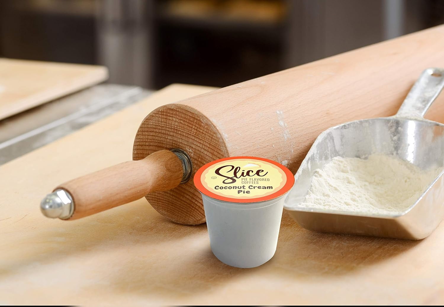 Slice Coffee Coconut Cream Flavored Coffee Pods for Keurig tea pods Brewers, 40 Count