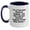 White/Navy, variant on Funny Electrical Engineer Gift for Men - Two Tone Coffee Mug, I'm A Tattooed Electrical Engineer, Hotter Than Normal, Christmas Unique Gifts from Friends