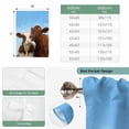 thumbnail image 6 of Brown Cows Balloon Curtains for Living Room/French Door, Country Elegant Farmhouse Modern Art Tie Up Curtains 63 Inch Length Energy Saving Kitchen Curtains Shades for Windows 42"x63", 6 of 8