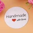 thumbnail image 4 of Rdeghly 100pcs White Handmade Hang Label Wedding Favor Gift Dessert Tags Clothing Jewelry Price Tag,Wedding Favor Tags, Wedding Gift Tag, 4 of 6