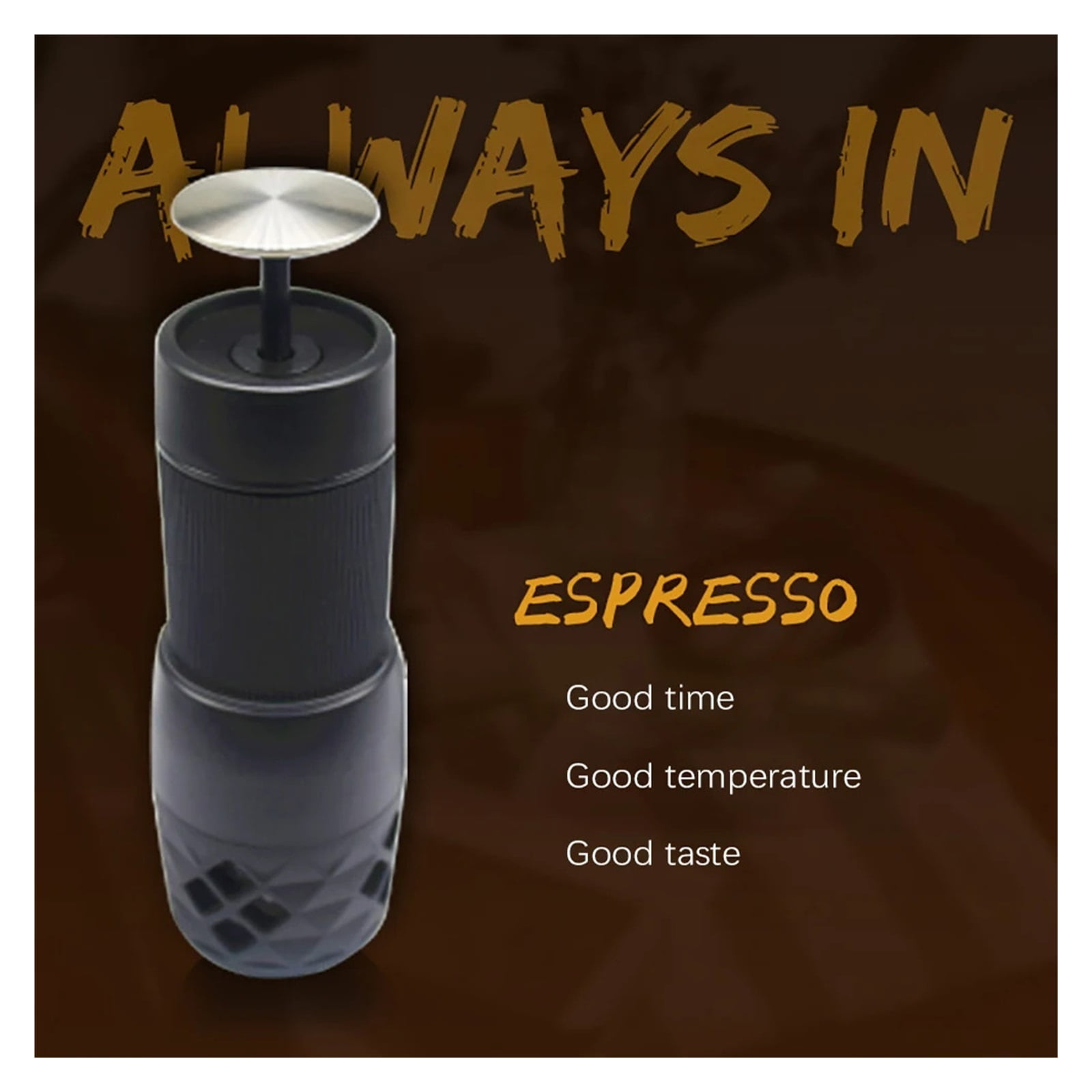 Mini Portable Coffee Machine Espresso Coffee Maker Hand Press Capsule Ground Coffee Brewer For Home Travel And Picnic ,Portable