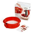 thumbnail image 2 of Lekue 9" Springform Cake Pan with Ceramic Plate - Red, Red, 2 of 8