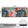 thumbnail image 5 of Kitchen Rugs Sets Of 2,Pioneer Flower Floral Print Pattern Anti Fatigue Kitchen Mat Rugs Non Slip Washable,Decorative Kitchen Floor Mats for Kitchen,Sink,Laundry,17"x47"+17"x47", 5 of 5