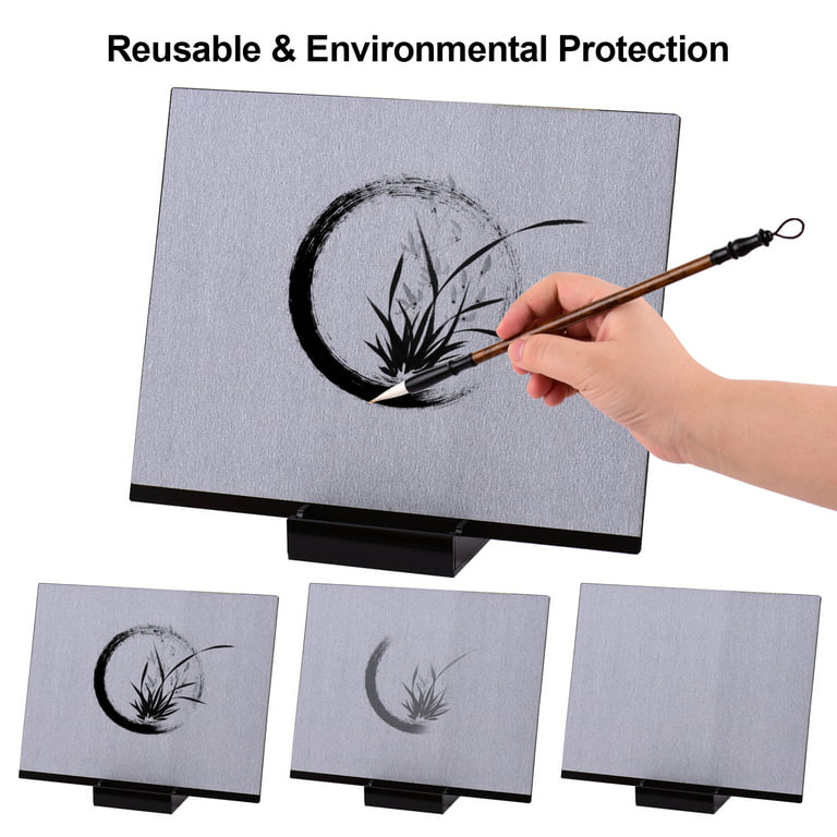 Carevas Reusable Buddha Board Artist Board Paint with Water Brush & Stand  Release Pressure Relaxation Meditation Art Mindfulness Relaxing Gift for  Students Teenagers Adults Drawing Painting Writing 