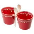 thumbnail image 4 of Double Dip Bowls with Spoons - Double Dip Bowls with Spoon Mustard, 4 of 5