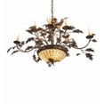thumbnail image 6 of Meyda Tiffany 126808 Greenbriar Oak 11 Light 42" Wide Taper Candle Style Chandelier -, 6 of 7