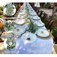 thumbnail image 3 of TETOU 1Pcs Artificial Eucalyptus Garland,6.56Ft Lush Silver Dollar Leaves Boxwood Faux Greenery Vines for Home Party Table Mantle Fireplace Holiday Sping Decorations(White Buds), 3 of 7