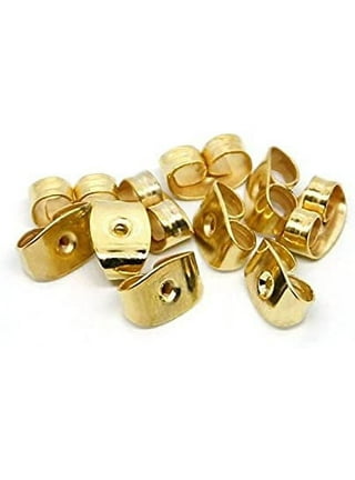 4 14K Gold Friction Earring Backs, Adult Unisex, Size: One Size