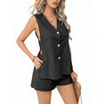 thumbnail image 2 of Womens Summer Vacation Outfits Beach Travel Cruise Resort Wear 2 Piece Short Sets Casual Tank Tops and Shorts, 2 of 7