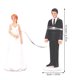 thumbnail image 4 of Elegante adorno para tarta de novios de resina sintética, figura romántica para pareja de novios, decoración divertida, regalo., 4 of 5