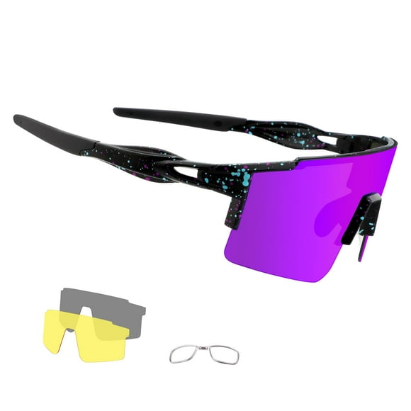 Gafas de Ciclismo Polarizadas OULAIQI para Hombre y Mujer con 3 Lentes