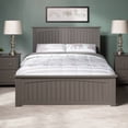 thumbnail image 2 of Nantucket Full Wood Foundation Bed with Matching Footboard in Grey, 2 of 8