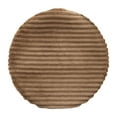 thumbnail image 2 of Neinkie Seat Cushion Cover Soft Protective Solid Color Round Stool Chair Seat Flannel Protector Home Decor for Banquet, 2 of 9