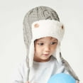 thumbnail image 4 of Boys Trapper Hats Winter Kids Girls Earflap Hat Fleece Ushanka Caps for Toddler, 4 of 8