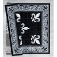 thumbnail image 2 of Designer Home Swan Area Rug 2050 11070 Casselton Black Scrolls Curves 5' 3" x 7' 6" Rectangle, 2 of 2